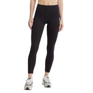 NWT DKNY Sport High-Waisted 7/8 Length Leggings Black Women’s SZ L New